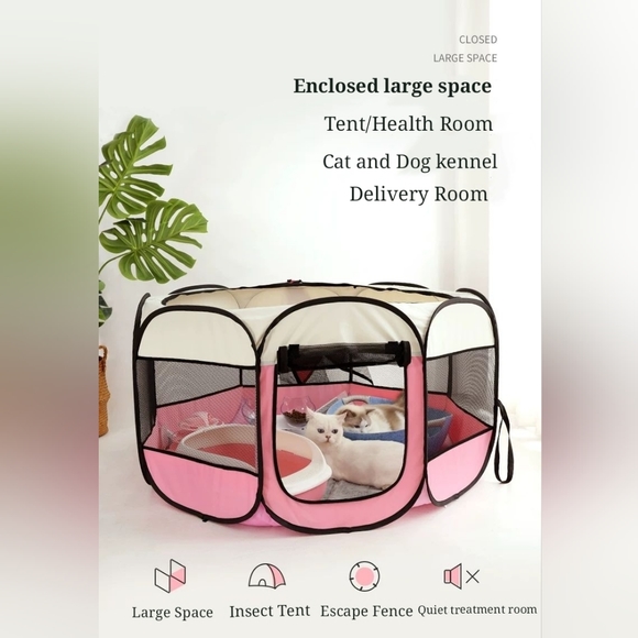 Small Canvas Pet Tipi Tent Dog/ Cat - Picture 2 of 6